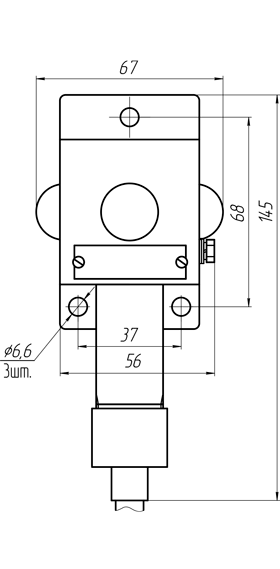 Overall dimensions of VS-4-3S alarm